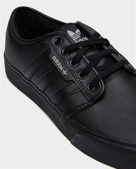 Adidas black leather boots